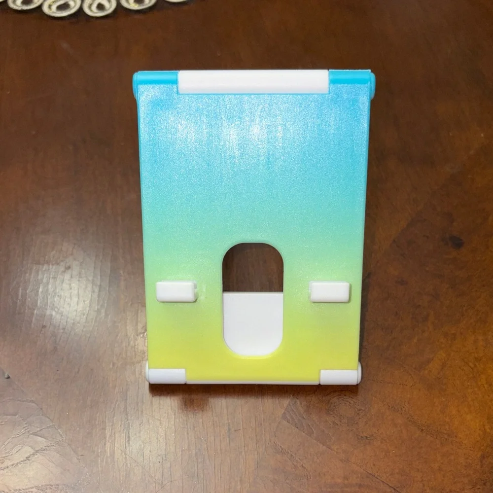 Blue and Yellow Phone Stand